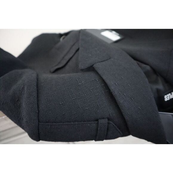 The Kooples FVES29025K Womens Sz 36 Black Wool-Blend Double Breasted Blazer - Picture 4 of 11